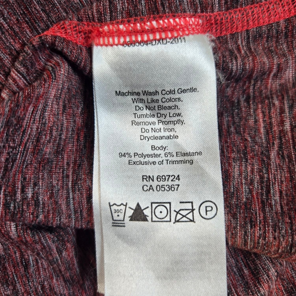 Women's Columbia Heathered Red Quarter-Zip Top Sz Medium - Picture 6 of 7